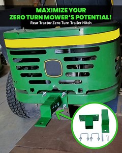 😱 Easily haul trailers, carts & yard tools with this heavy-duty rear hitch. Built tough, installs fast – perfect for Zero Turn mowers. 🛒 https://rvtrailertractor.com/products/rear-tractor-zero-turn-trailer-hitch | RV Trailer Tractor