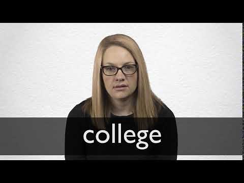 How to pronounce COLLEGE in British English
