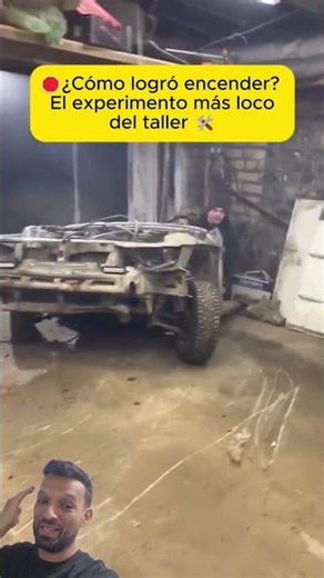 🛑¿Cómo logró encender? El experimento más loco del taller 🛠️ #taller #carro #encendercarro #carros