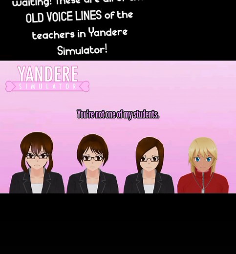 Unveiling Yandere Simulator's Teacher Voice Lines Reminiscent of Old Times
