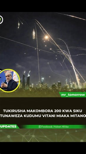 Iranian President Massoud Pezeshkian said With the weapons we have, firing 150 to 200 missiles a day, we can continue the war non-stop for four to five years
