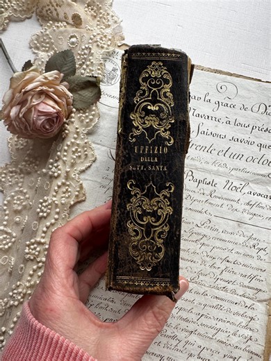 Antique Italian Catholic Prayer Book- 19th Century Devotional- Leather & Gilt - Etsy