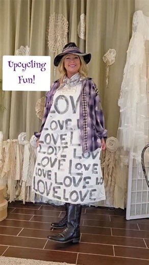 tmyers handmade on Instagram: "This full tutorial is on my YouTube channel: tmyers handmade 🤗💕🩷💕🩷💕 #upcycled clothing #diy clothes #cottage core #boho style #thrift flip"