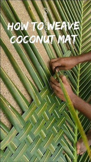 How to weave coconut mat step by step/coconut leaf backdrop/pandal/DIY coconut craft /coconut roof
