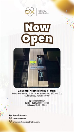 DX Dental Aesthetic Clinic Merr Grand Opening in East Surabaya