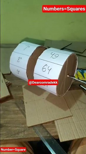 How to make maths square machine from cardboard Maths Project for exhibition Maths Model #shortsfeed