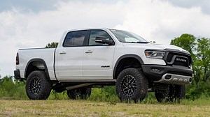 Take your RAM Rebel’s already impressive capabilities to a whole new height with Rough Country’s 6-inch Suspension Lift Kit. This all-inclusive kit comes with everything you need to give your truck a formidable stance that complements the upgraded look and performance of this rugged vehicle. Rough Country’s 6-inch Suspension Lift gives you plenty of increased ground clearance for off-road action and enough additional ride height to run up to 37-inch tires for a head-turning look that’s sure to c