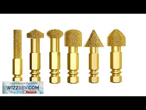 Heavy Duty Rotary Chisels Hexagonal Handle 6pcs Set Compatible with Electric Drills