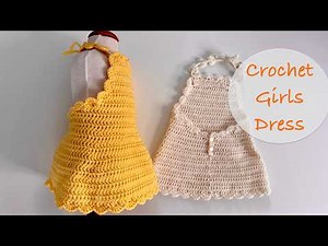 How to crochet a girls halter dress