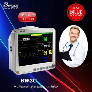 [Hot Item] Patient Monitor, Medical Equipment, Bedside Patient Monitoring System with 15 Inch Large TFT LCD Display, Hospital Equipment