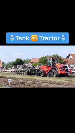 Tank vs Tractor Battle: Epic Showdown in the Field