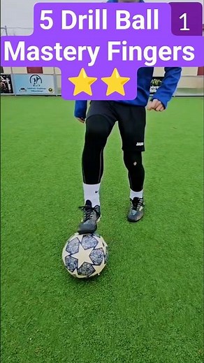 5 Ball Mastery Fingers Level ⭐️⭐️ Exercise in motion 5 method #trenerdryblingu #ballmastery #skill
