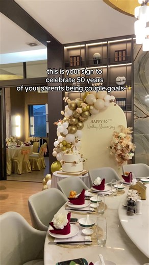 Decorative Ideas for 50th Wedding Anniversary