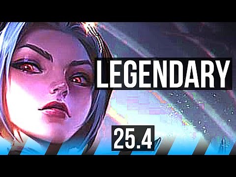 AKALI vs AHRI (MID) | 6 solo kills, Legendary, 18/3/4 | EUW Master | 25.4