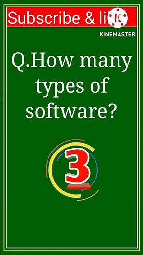 types of software ....
