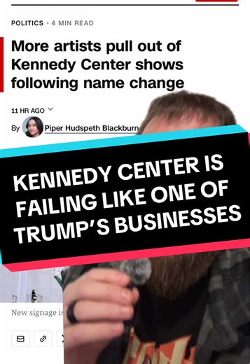 Just like all of his failed business ventures, Trump is causing the Kennedy center to crash and burn. #news #trump #kennedycenter #usa
