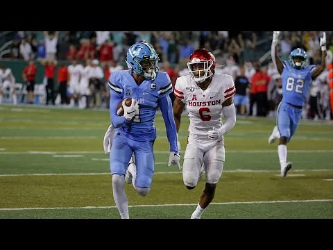 2019 American Football Highlights - Houston at Tulane