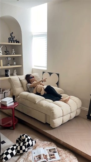 Product Link in Bio ( # 3433 ) ✅ Electric Recliner Chaise Cloud Lounge Sofa