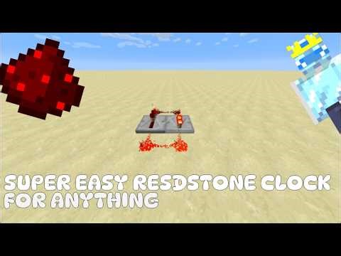 How to make a simple Redstone clock for anything. #capcut #minecraft #fire #gaming #subscribe