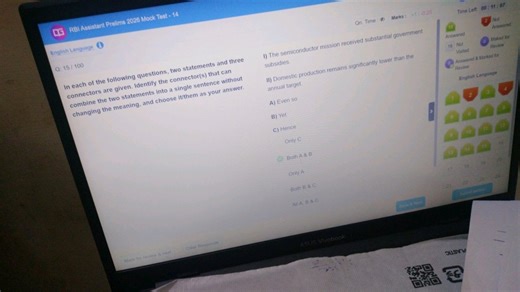 In each of the following questions, two statements and three co... | Filo