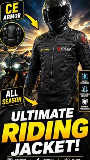BORLENI Motorcycle Jacket | CE Approved Protective Riding Gear
