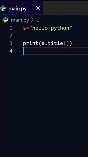 Convert string into title case using Python #coding #python