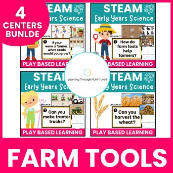 Preschool Farm Science 4 Centers | Tools, Tractors & Planting STEAM | Wheat STEM
