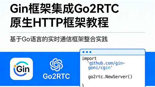 Gin框架集成Go2RTC原生HTTP框架