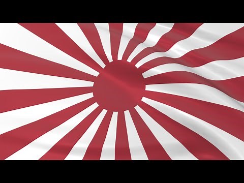 Historical flag of Japan - Rising Sun Flag - The Imperial Japanese Army (1870–1945)
