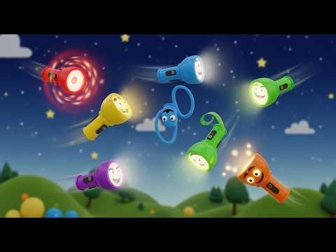 Six Little Flashlights Blink Blink Blink | Nighttime Counting & Pattern Song