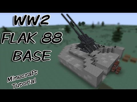 Minecraft : WW2 FLAK BASE Tutorial | How to Build a Realistic Flak Base in Minecraft