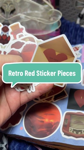 Discover Retro Red Sticker Pieces for Your Collection