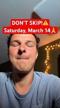 can I pray for your Saturday, March 14?