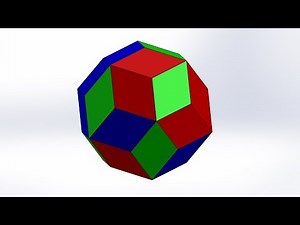 How to make Rhombic Triacontahedron by SolidWorks / 3D CAD