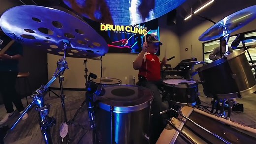 How to Play 'What A God' at a Drum Clinic