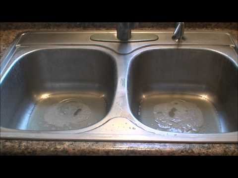 Easy way to clean a stainless steel sink