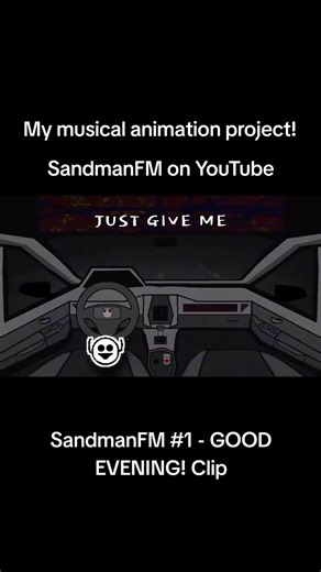 I never showed much of this project on here! Thought better now than never! Sandman FM EP. 1 - GOOD EVENING! Check it out, sucka. #animation #art #musical #indieanimation #indie