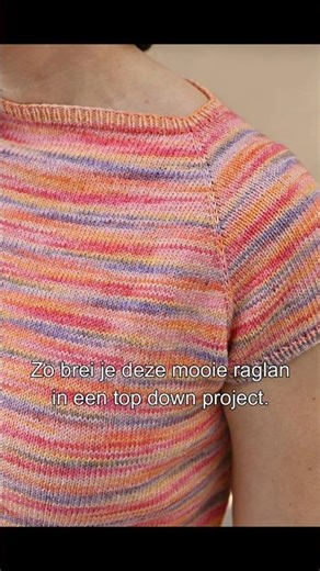 Zo brei je mooie raglan, top down, zonder gaatjes