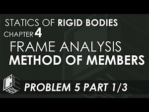 Statics of Rigid Bodies Chapter 4 Method of Section Problem 5 Part 1/3 (PH)
