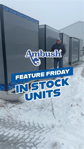 Our dealers stock plenty of Ambush ice houses ready for you to have a great ice fishing season. To find your local dealer, visit our Dealer Locator: https://ambushicefishing.com/dealer-locator/. Our Platinum Dealers, indicated by the platinum pin on the dealer locator map, are full-line stocking dealers. They carry our complete line of skid houses, wheel houses and trailers. | Ambush Outdoor Products
