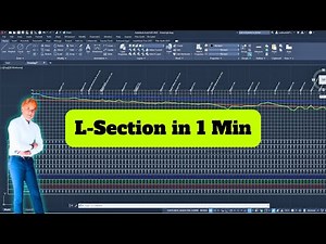 How to Draw L-Section in AutoCAD in Just 1 Minute | Fastest Method for Civil Engineers