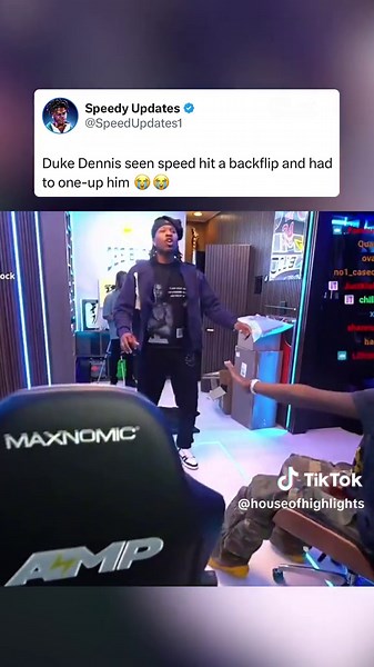 Which backflip was better? 😭 (@Duke Dennis @IShowSpeed) #dukedennis #speedclips #backflipchallenge