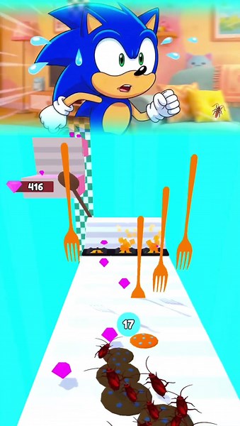 😂Sonic Is Actually Scared 🤣 #sonic #sonicthehedgehog #blaze #sonic3 #sonicdash #gamingshorts #viral