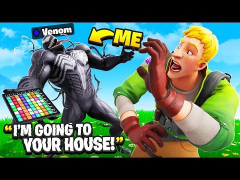 I Pretended To Be VENOM In Fortnite.. (Soundboard)