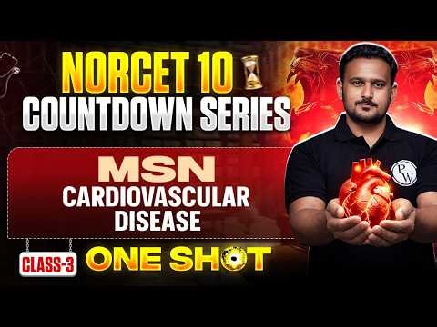 NORCET 10 Preparation | Cardiovascular disease | Countdown Series | NORCET 10 MCQ Series