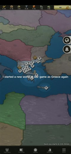 World at war Greece part 1#ww2 #strategy #foryoupage #fy #callofwar #greece #fypシ