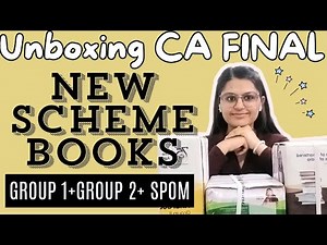 Unboxing my CA FINAL Books 📚 ICAI New Scheme Study Material// CA Final Both Groups & SPOM Books