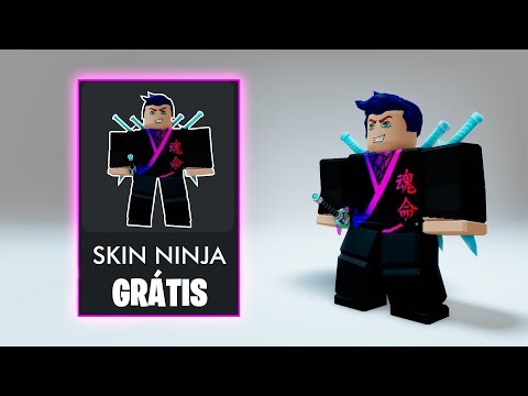 COMO FAZER SKIN NINJA GRATIS NO ROBLOX!