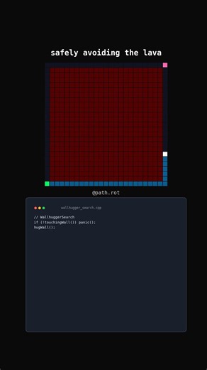 Wallhugger — too afraid to step into the open