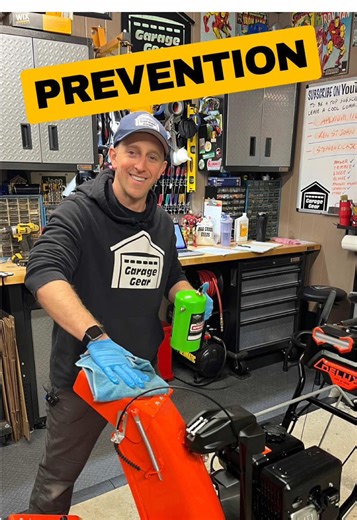 Do this step to prevent rust on your snowblower in the off season #fyp #snowblower #smallengine #machine #rust